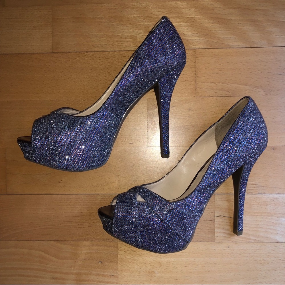 Guess Sparkle Platform High Heels Size 7- Like new